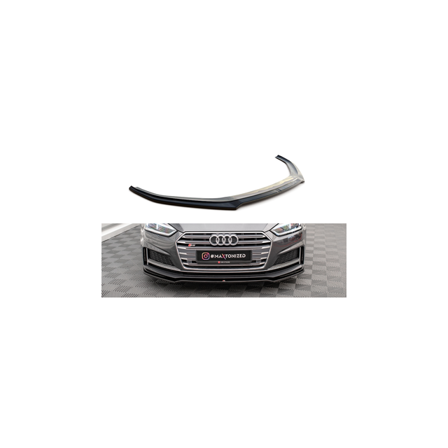 Добавка за предна броня/лип спойлер  V.1 Audi A5 F5 S-Line - Maxton Design