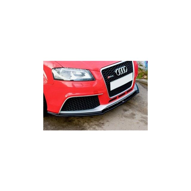 Добавка за предна броня/лип спойлер  V.1 Audi RS3 8p - Maxton Design