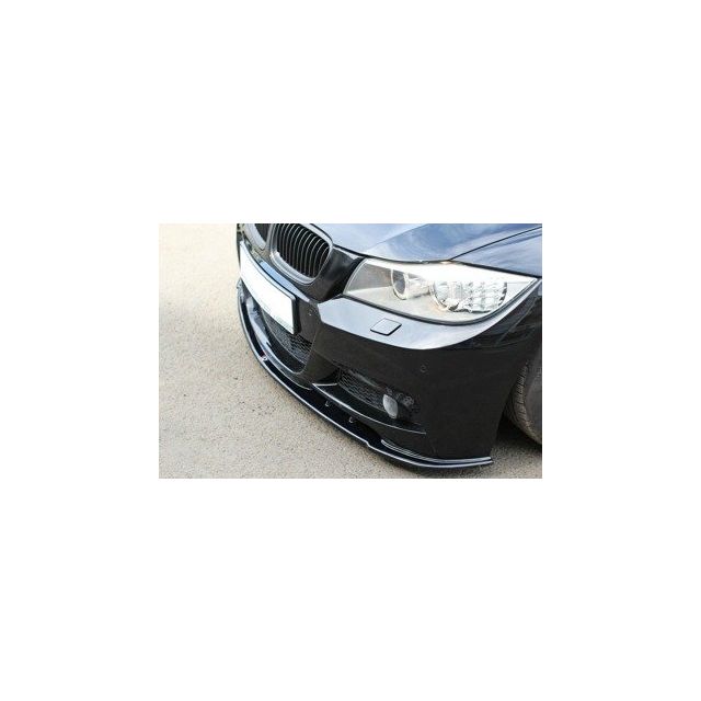 Добавка за предна броня/лип спойлер  V.1 за BMW 3 E91 M-Pack Facelift - Maxton Design