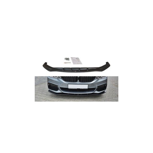 Добавка за предна броня/лип спойлер  V.1 за BMW 5 G30/ G31 M-Pack - Maxton Design