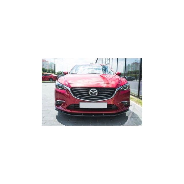 Добавка за предна броня/лип спойлер  V.1 Mazda 6 GJ (MK3) Фейслифт - Maxton Design