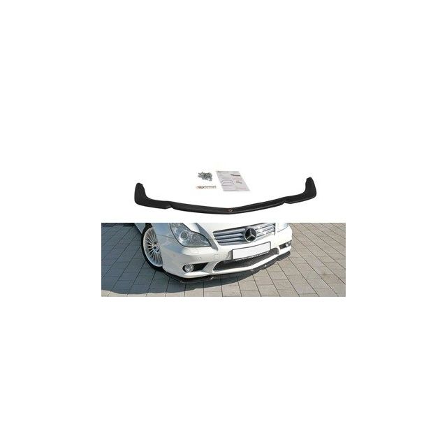 Добавка за предна броня/лип спойлер  V.1 Mercedes CLS C219 55AMG - Maxton Design