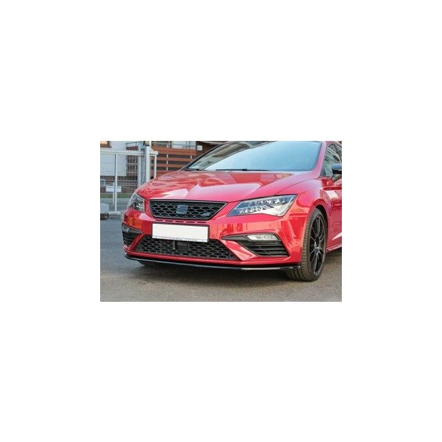 Добавка за предна броня/лип спойлер  V.1 Seat Leon Cupra / Fr Mk3 FL - Maxton Design