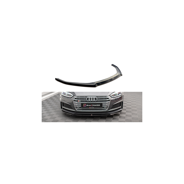 Добавка за предна броня/лип спойлер  V.2 Audi A5 F5 S-Line - Maxton Design
