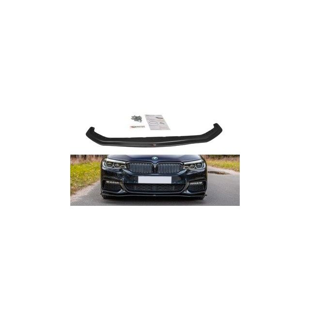 Добавка за предна броня/лип спойлер  V.2 за BMW 5 G30/ G31 M-Pack - Maxton Design