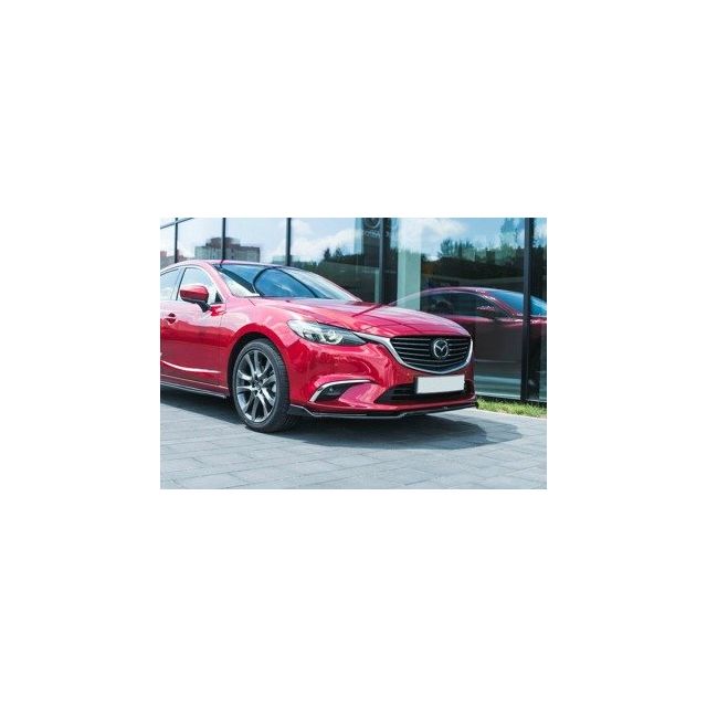 Добавка за предна броня/лип спойлер  V.2 Mazda 6 GJ (MK3) Фейслифт - Maxton Design