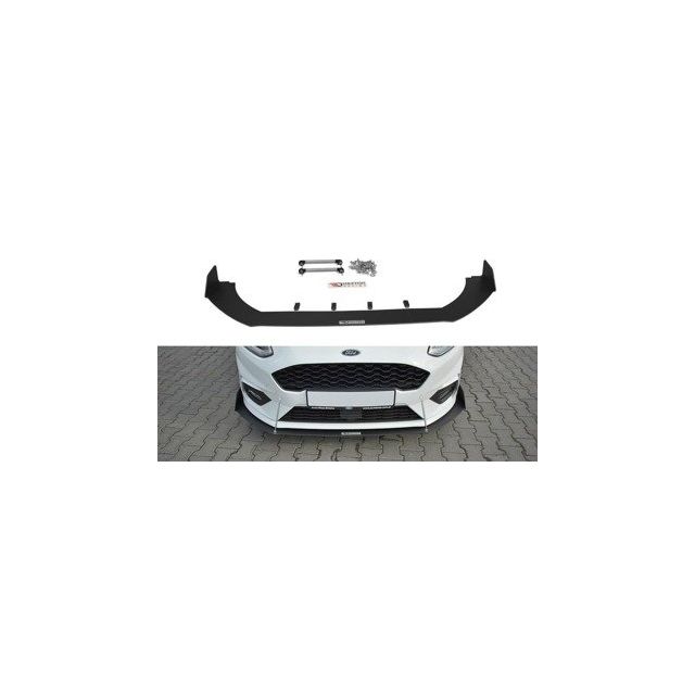Добавка за предна броня/лип спойлер V.1 Ford Fiesta Mk8 ST / ST-LINE - Maxton Design