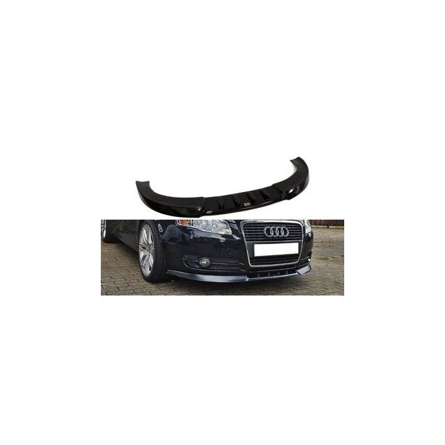 Добавка за предна броня/лип спойлер  V.1 Audi A4 B7 - Maxton Design
