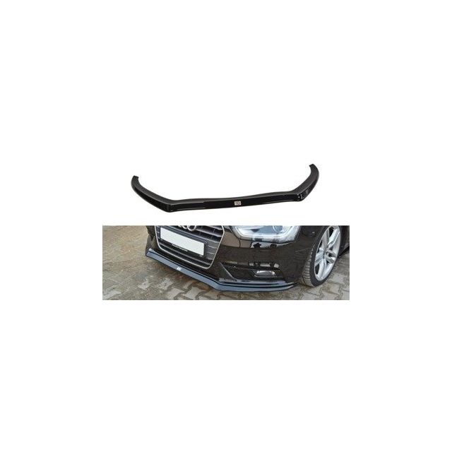 Добавка за предна броня/лип спойлер  V.2 Audi A4 B8 FL - Maxton Design
