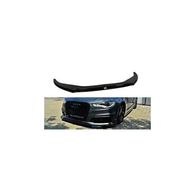 Добавка за предна броня/лип спойлер  V.2 Audi S6 / A6 S-Line C7 - Maxton Design