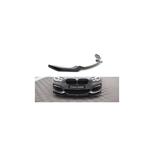 Добавка за предна броня/лип спойлер  V.2 BMW 1 F20/F21 M-сила - Maxton Design