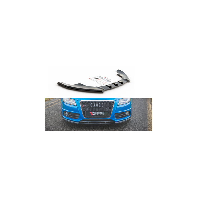 Добавка за предна броня/лип спойлер  Audi S4 / A4 S-Line B8 - Maxton Design