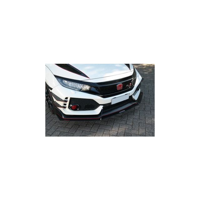 Добавка за предна броня/лип спойлер V.1 Honda Civic X тип R - Maxton Design