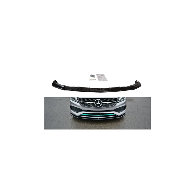Добавка за предна броня/лип спойлер  V.1 Mercedes-Benz CLA C117 AMG-Line Facelift - Maxton Design