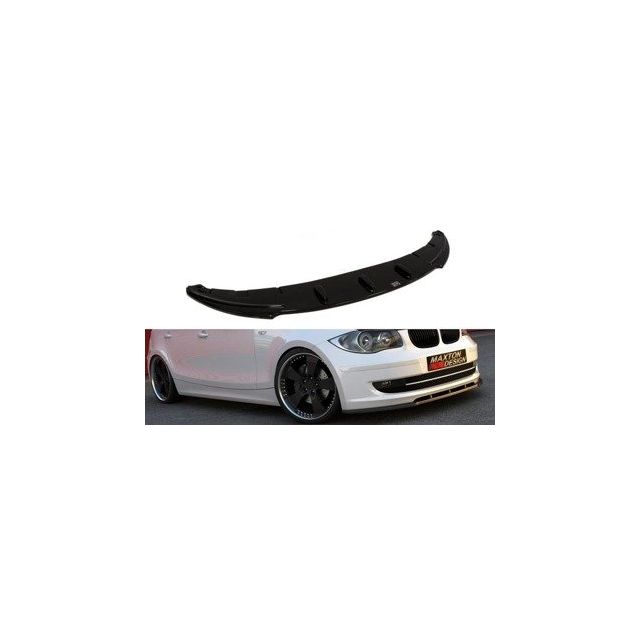 Добавка за предна броня/лип спойлер  BMW 1 E81 / E87 (стандартен модел на фейслифт) - Maxton Design