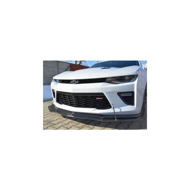  Добавка за предна броня/лип спойлер  Chevrolet Camaro 6-ти ген. Фаза-I 2SS купе - Maxton Design
