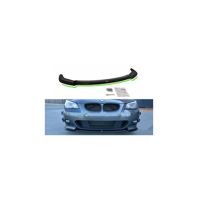 Добавка за предна броня/лип спойлер  за BMW 5 E60/61 M-Pack - Maxton Design