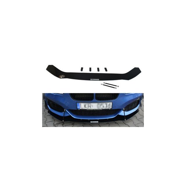 Добавка за предна броня/лип спойлер V.1 BMW 1 F20/F21 M-Power Facelift - Maxton Design