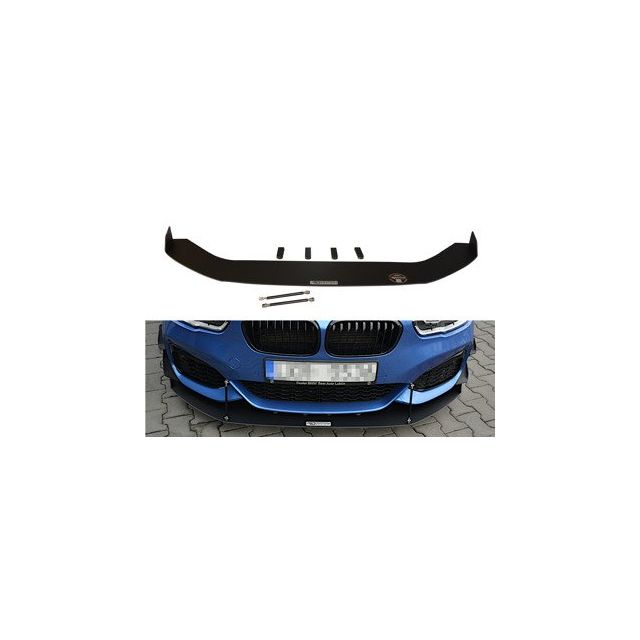 Добавка за предна броня/лип спойлер V.2 BMW 1 F20/F21 M-Power Facelift - Maxton Design