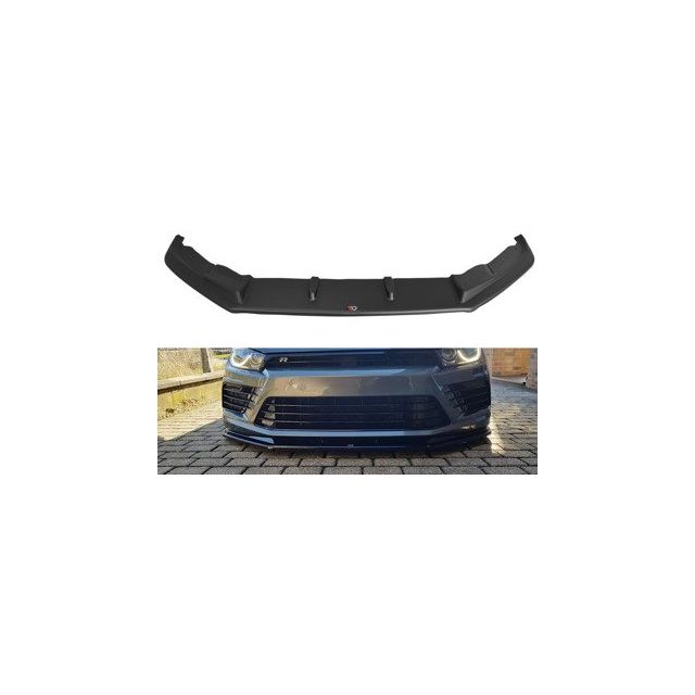 Добавка за предна броня/лип спойлер  V.1 Volkswagen Scirocco Mk.3 R Фейслифт - Maxton Design