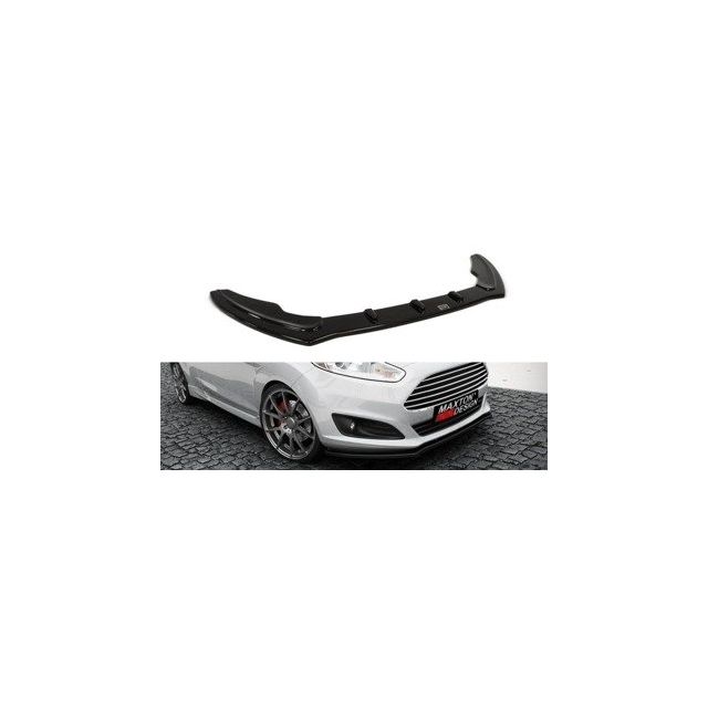 Добавка за предна броня/лип спойлер  Ford Fiesta Mk7 FL - Maxton Design