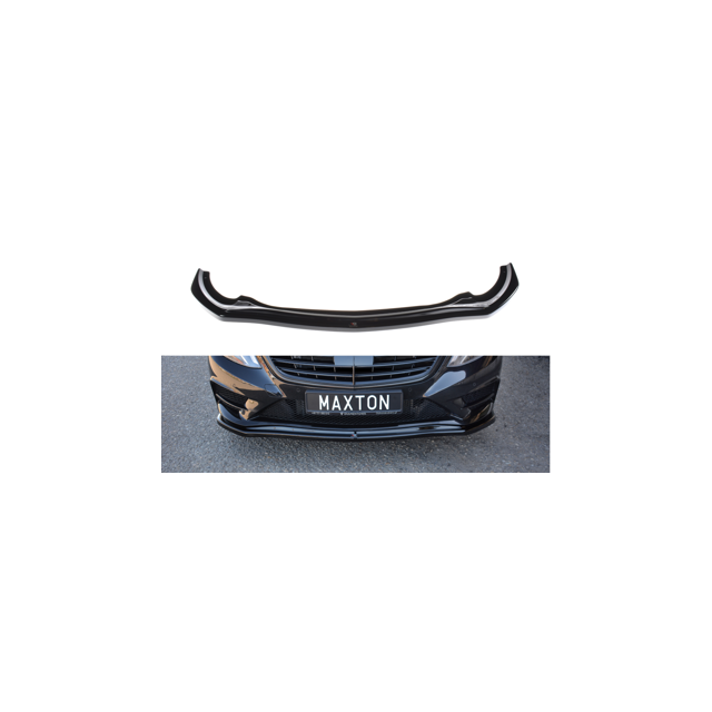 Добавка за предна броня/лип спойлер  V.1 Mercedes-Benz S-Class AMG-Line W222 - Maxton Design
