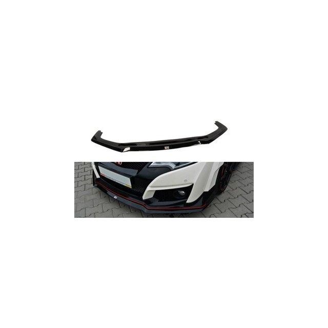 Добавка за предна броня/лип спойлер  V.2 Honda Civic IX тип R - Maxton Design