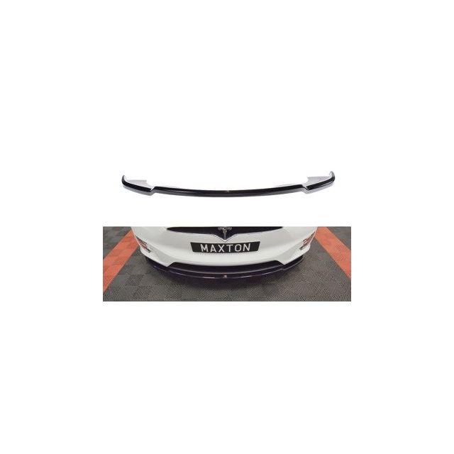 Добавка за предна броня/лип спойлер  V.1 Tesla Model x - Maxton Design