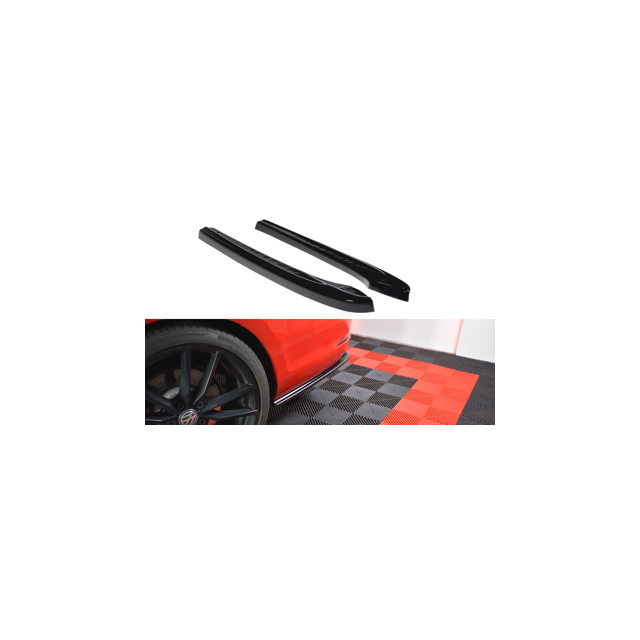 Добавки за задна броня v.1 VW Golf 7 R вариант на фейслифт - Maxton Design