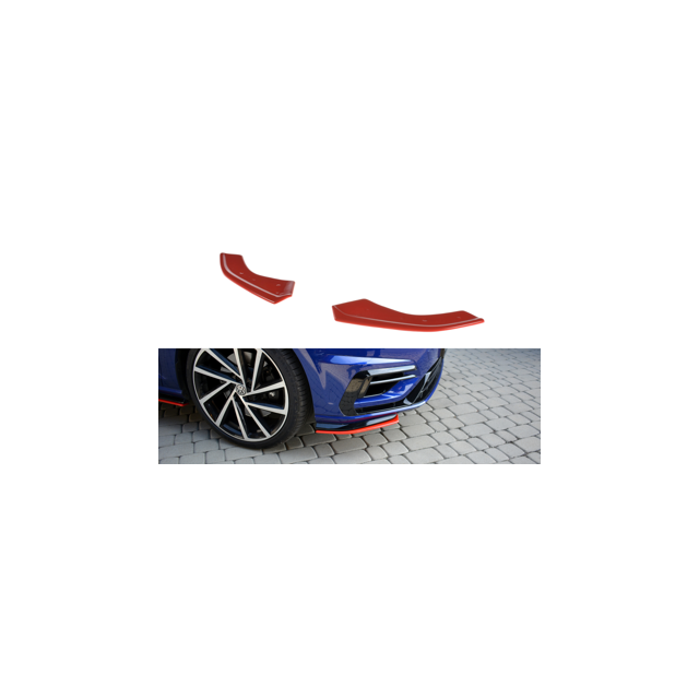 Добавка за предна броня/лип спойлер  V.8 VW Golf 7 R / R-Line Facelift - Maxton Design