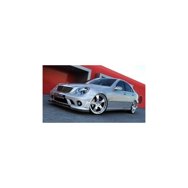 Добавка за предна броня/лип спойлер  (за броня ME-C-203-AMG204-F1) - Maxton Design