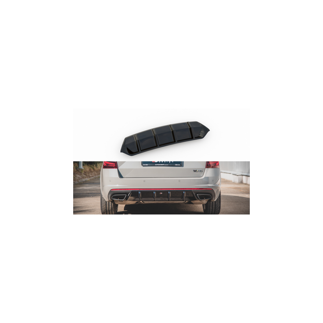 Дифузьор V.1 Skoda Octavia RS MK3 / MK3 FL Хечбек  - Maxton Design