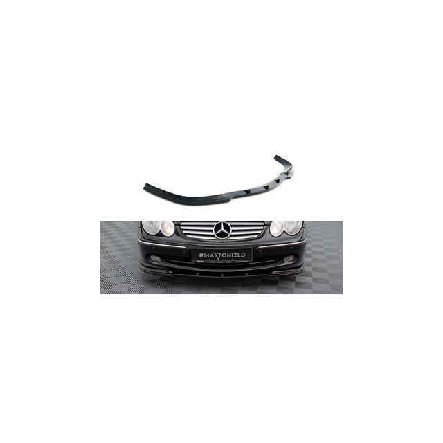 Добавка за предна броня/лип спойлер  V.1 Mercedes Clk W 209 за стандартна версия - Maxton Design