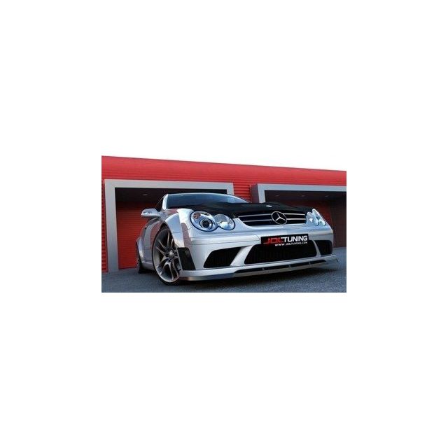 Добавка за предна броня/лип спойлер  Mercedes Clk W209 (за броня ME-CLK-209-черно-F1) - Maxton Design