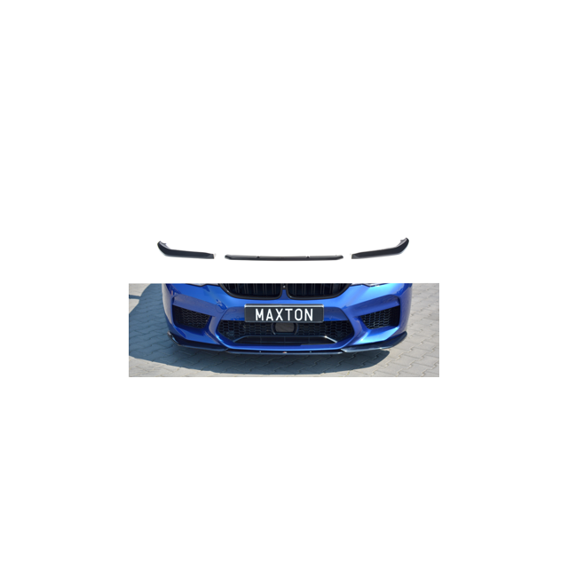 Добавка за предна броня/лип спойлер  V.2 BMW M5 F90 - Maxton Design