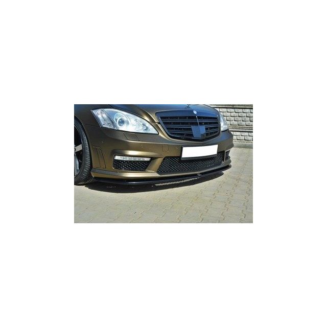 Добавка за предна броня/лип спойлер Mercedes S-Class W221 AMG - Maxton Design