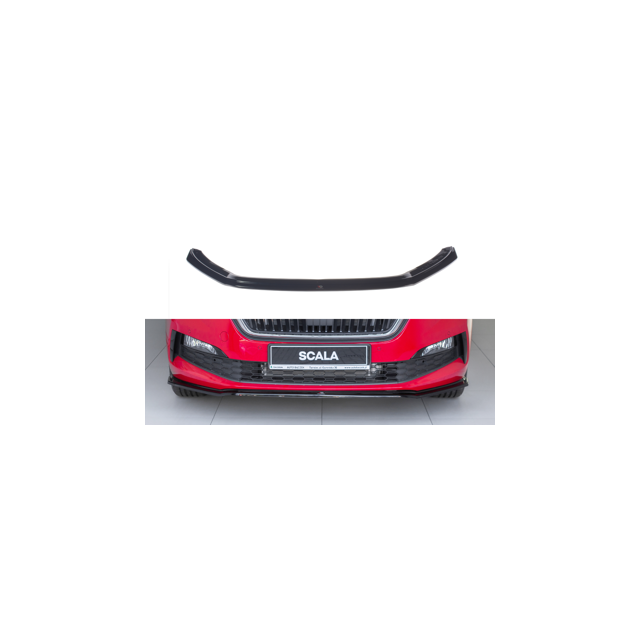 Добавка за предна броня/лип спойлер  V.3 Skoda Scala - Maxton Design