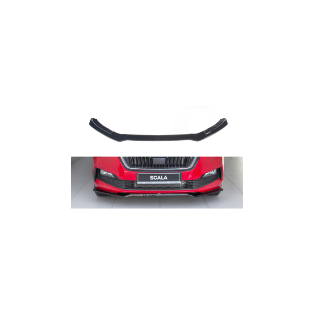 Добавка за предна броня/лип спойлер  V.2 Skoda Scala - Maxton Design