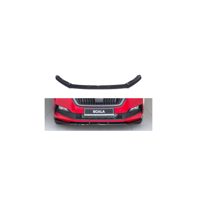 Добавка за предна броня/лип спойлер  V.1 Skoda Scala - Maxton Design