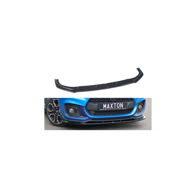 Добавка за предна броня/лип спойлер  V.1 Suzuki Swift 6 Sport - Maxton Design