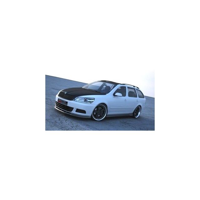 Добавка за предна броня/лип спойлерskoda octavia mk2 fl - Maxton Design