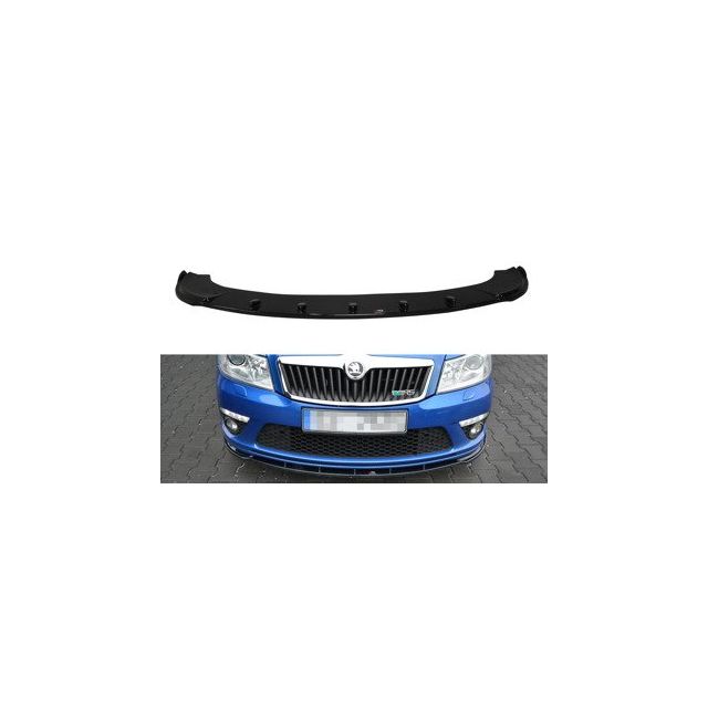 Добавка за предна броня/лип спойлер  V.1 Skoda Octavia RS Mk2 FL - Maxton Design