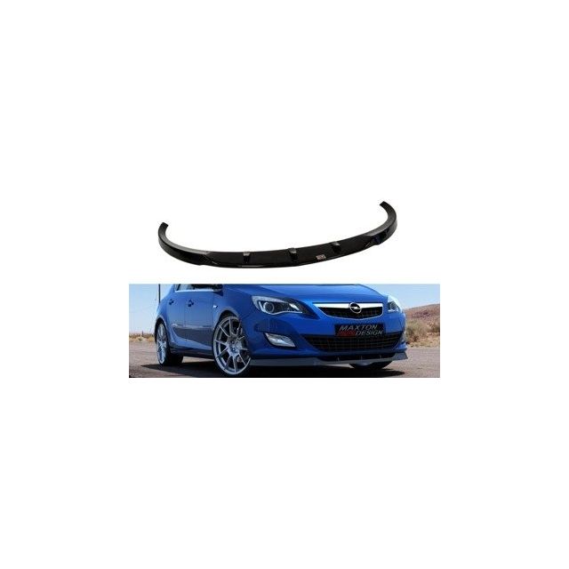 Добавка за предна броня/лип спойлер  Opel Astra J (преди фаселифт) - Maxton Design
