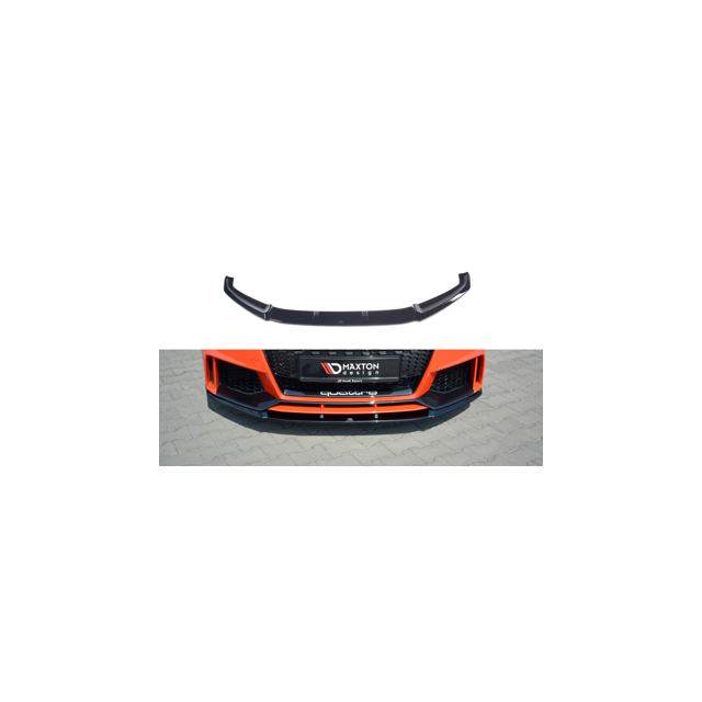 Добавка за предна броня/лип спойлер  V.2 Audi TT RS 8S - Maxton Design