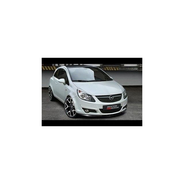 Добавка за предна броня/лип спойлер  Opel Corsa D (PREFACE) - Maxton Design