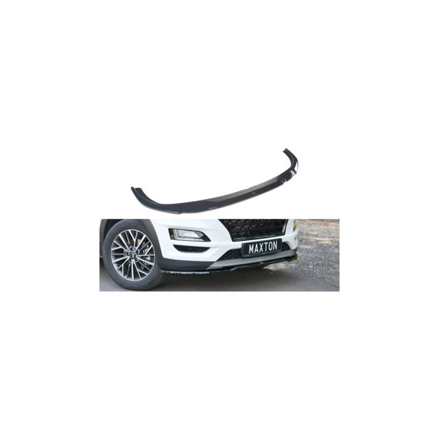 Добавка за предна броня/лип спойлер  V.2 Hyundai Tucson Mk3 Facelift - Maxton Design