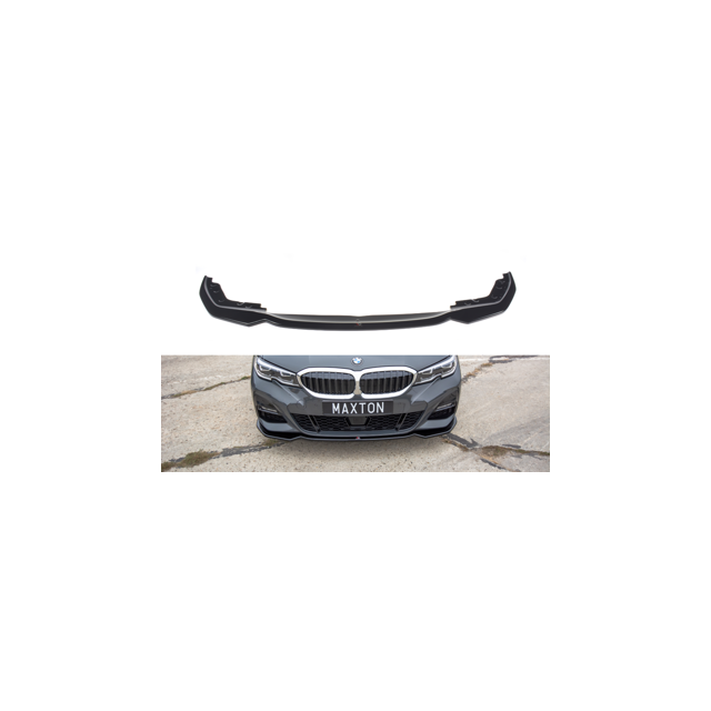 Добавка за предна броня/лип спойлер  V.2 за BMW 3 G20 M-Pack - Maxton Design