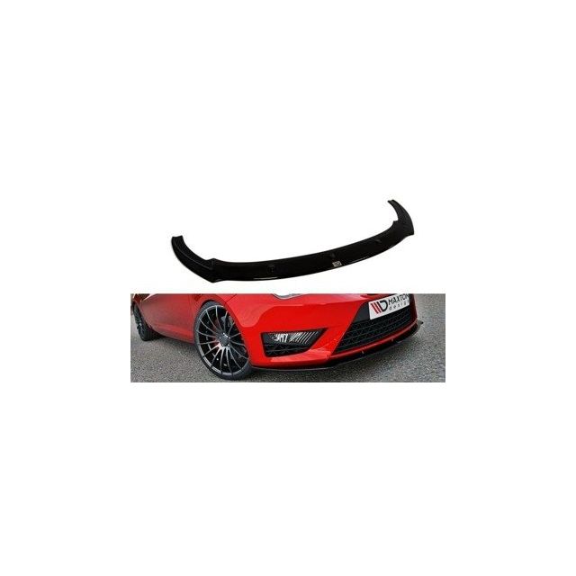Добавка за предна броня/лип спойлер Seat Ibiza IV Cupra (6J) Фейслифт - Maxton Design