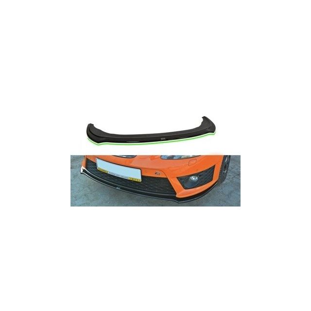 Добавка за предна броня/лип спойлер  V.2 Seat Leon Mk2 Cupra / FR (фейслифт) - Maxton Design