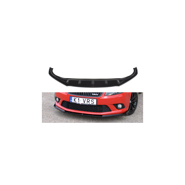Добавка за предна броня/лип спойлерskoda fabia mk2 rs - Maxton Design